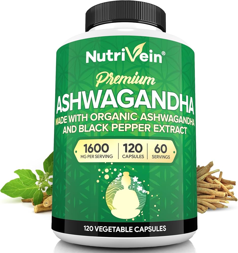Amazon.com: Nutrivein Ashwagandha for Men & Women - 1600mg